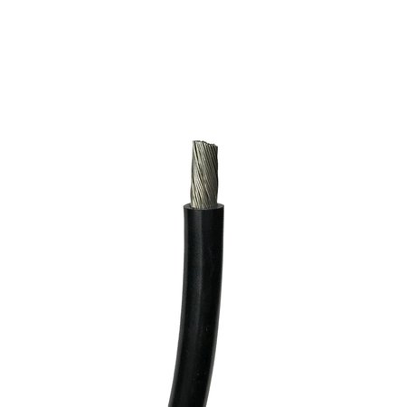 REMINGTON INDUSTRIES 4 AWG Tinned Battery Cable, Tinned Copper Lead Wire with Black PVC, 96" Length 1283/04T133BLA96
